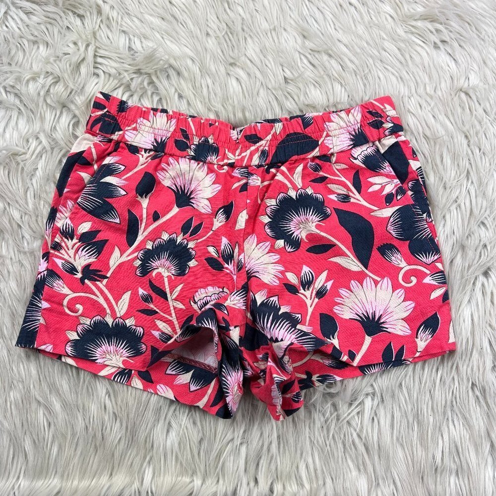 J.Crew Women's Floral Linen Blend‎ Pull On Shorts